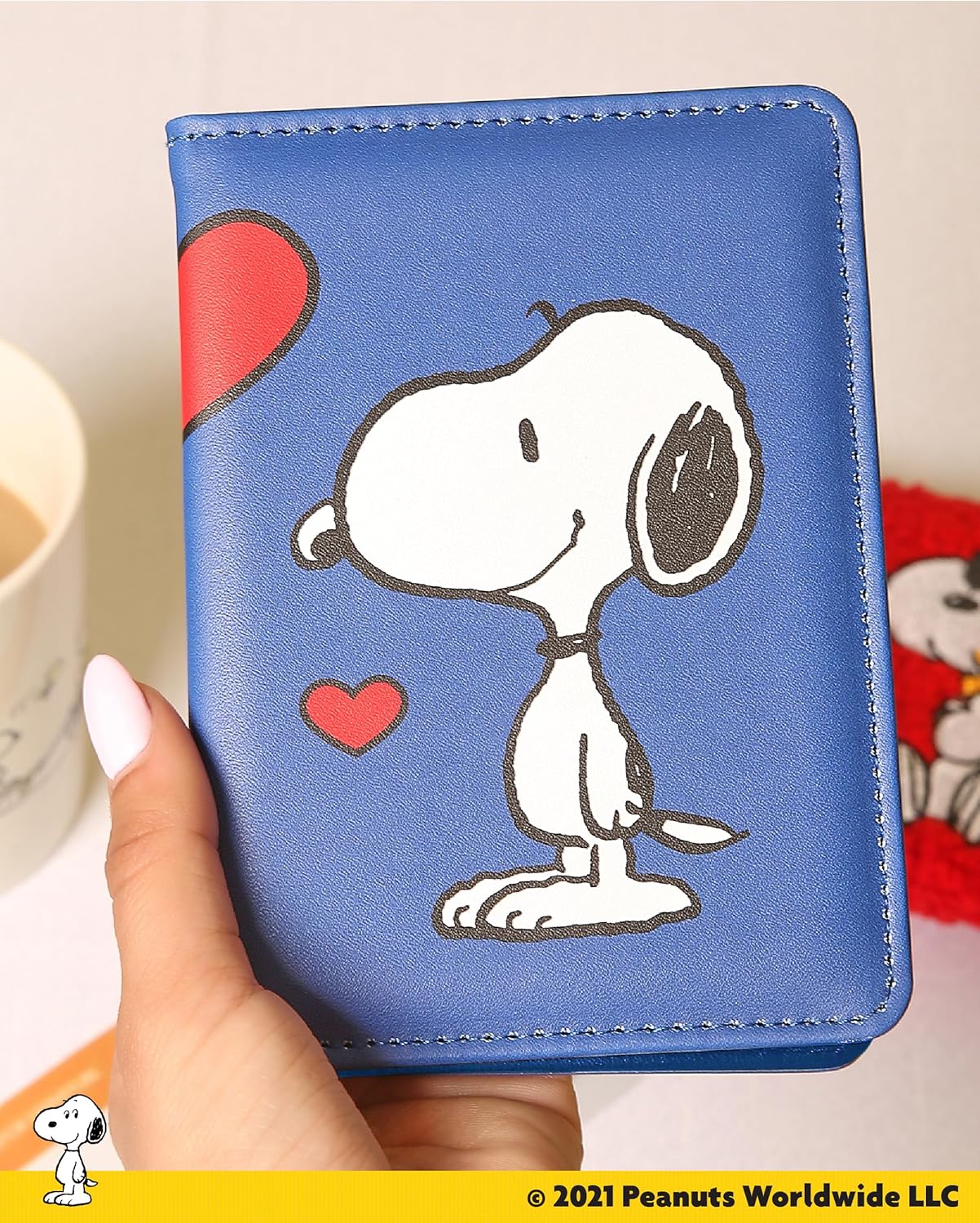Peanuts Snoopy Passport Cover Official License, Snoopy and Woodstock Passport Holder for Travel, Snoopy Gifts - Image 4